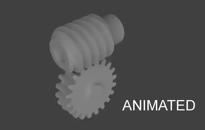  Worm gear 3D model