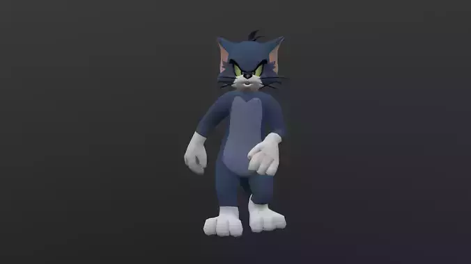 TOMC-010 Tom Cat Moonwalk In Place Low-poly 3D model