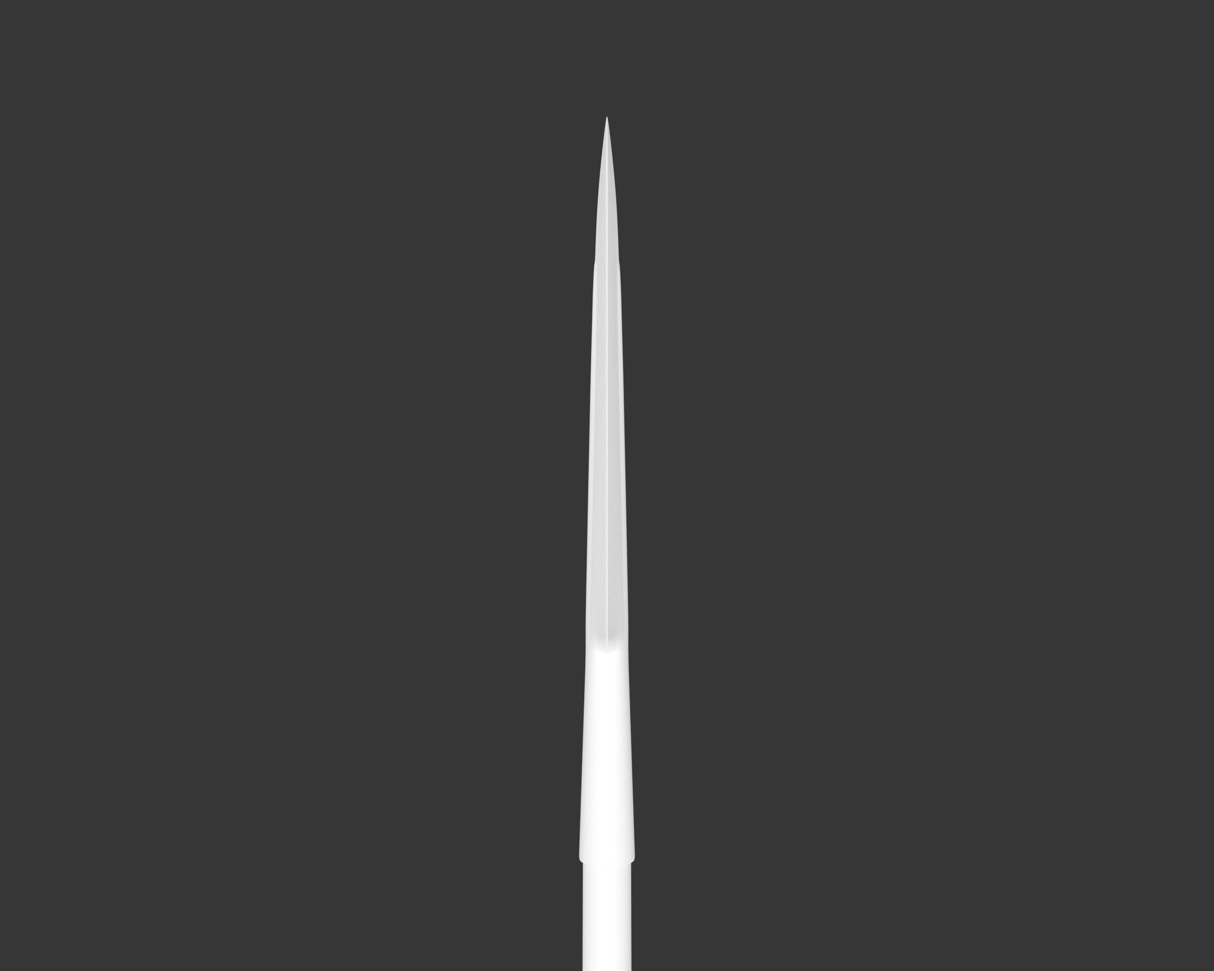 Medieval Noble Weapon Spear Low-poly 3D model_10