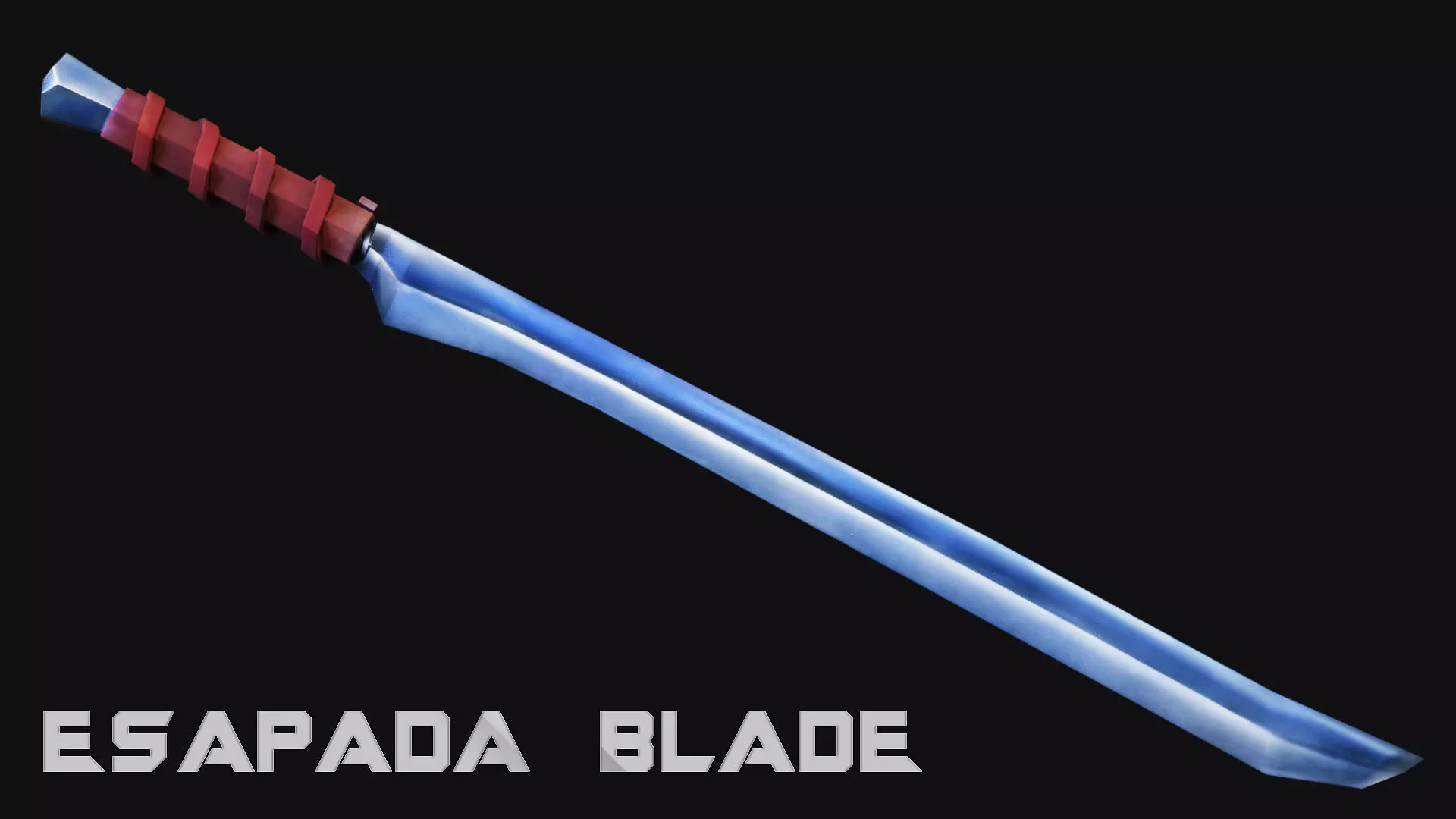 Espada Blade Low-poly 3D model_0