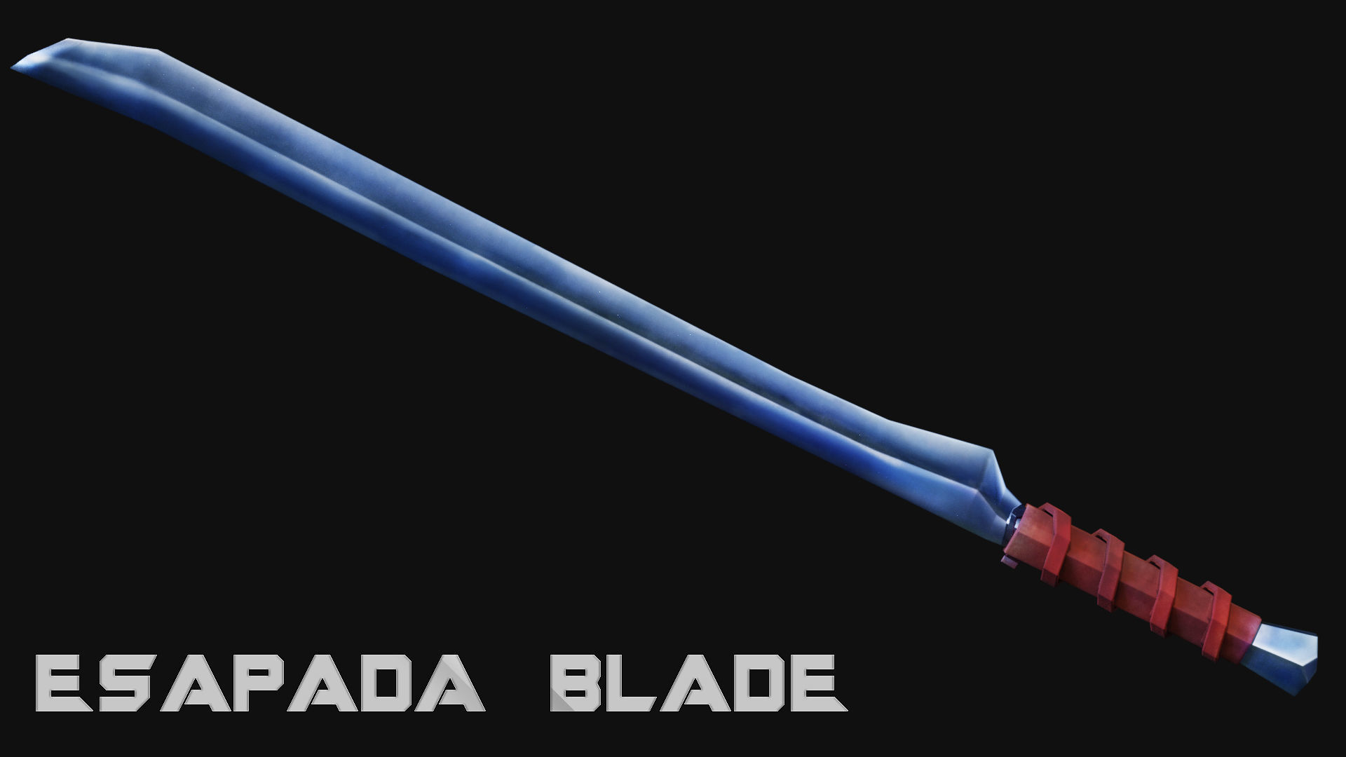 Espada Blade Low-poly 3D model_3