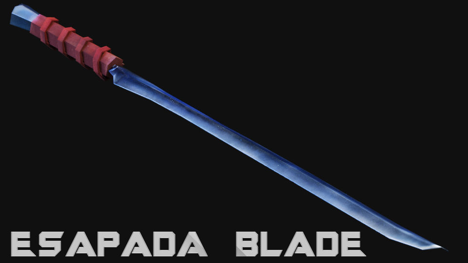 Espada Blade Low-poly 3D model_9