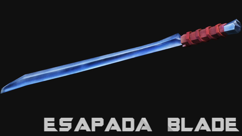 Espada Blade Low-poly 3D model_8