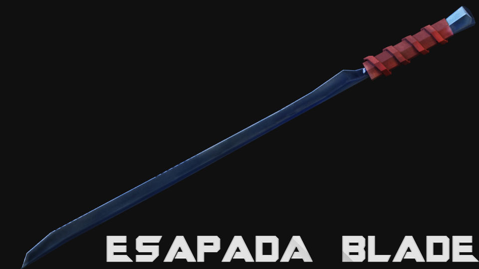 Espada Blade Low-poly 3D model_6