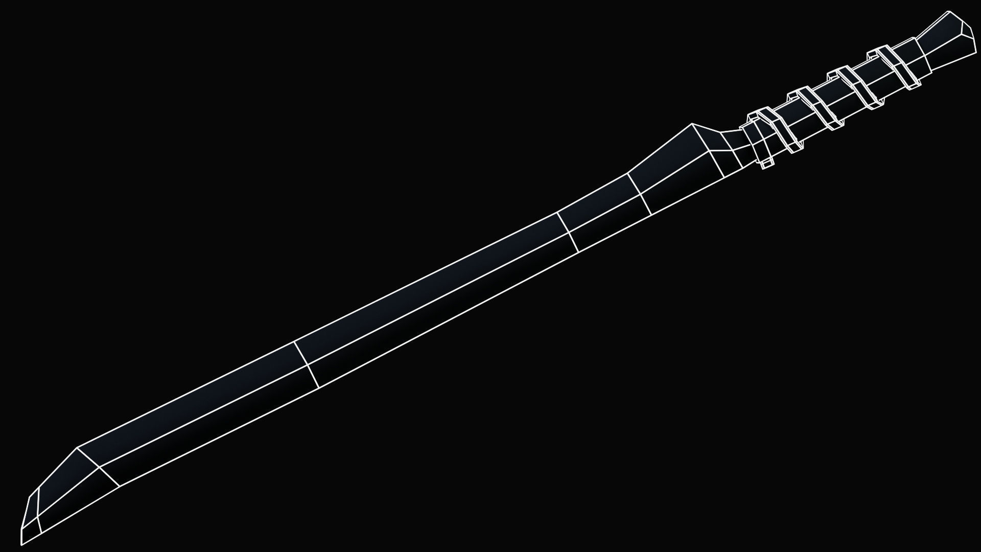 Espada Blade Low-poly 3D model_12