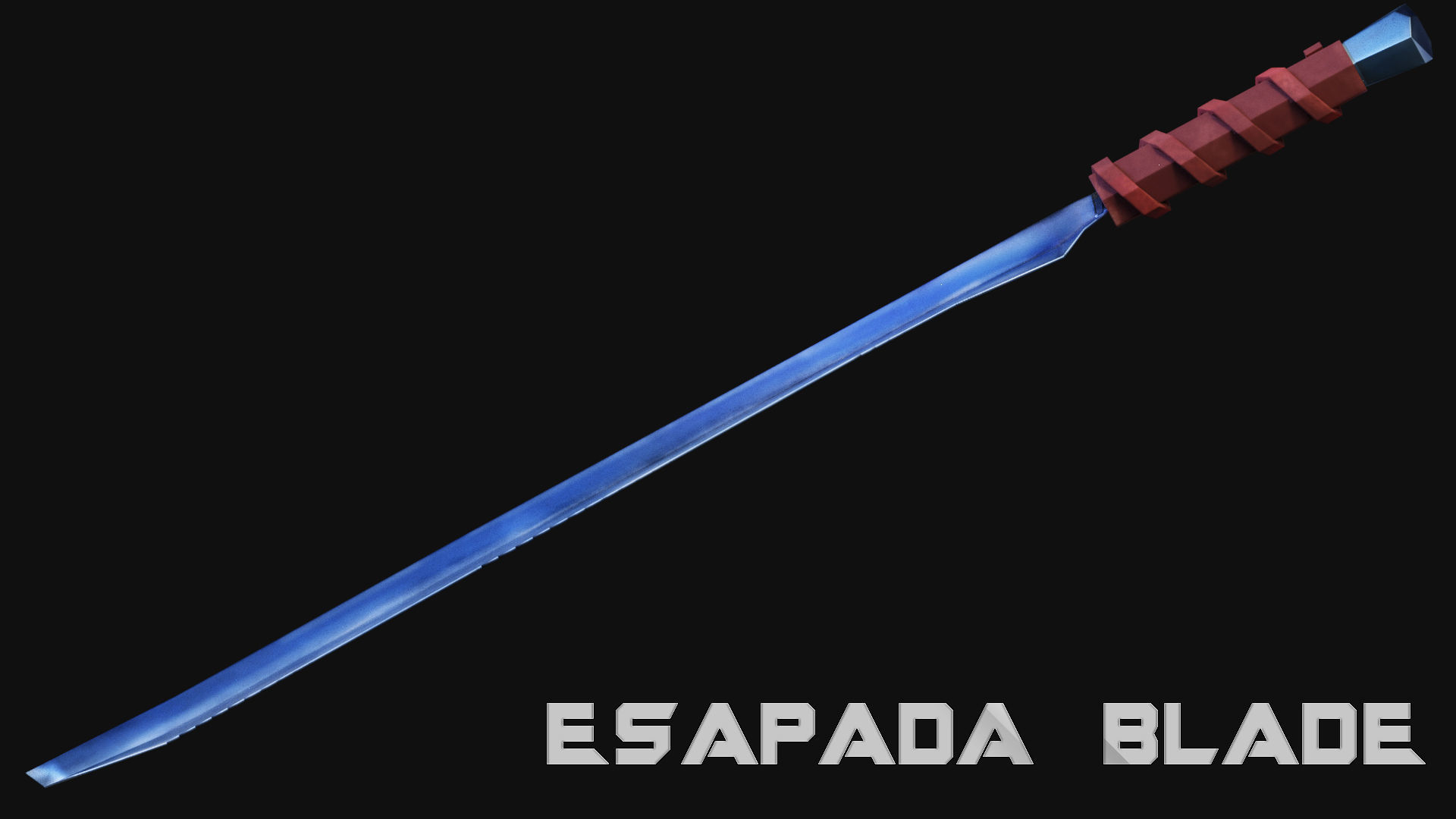 Espada Blade Low-poly 3D model_7