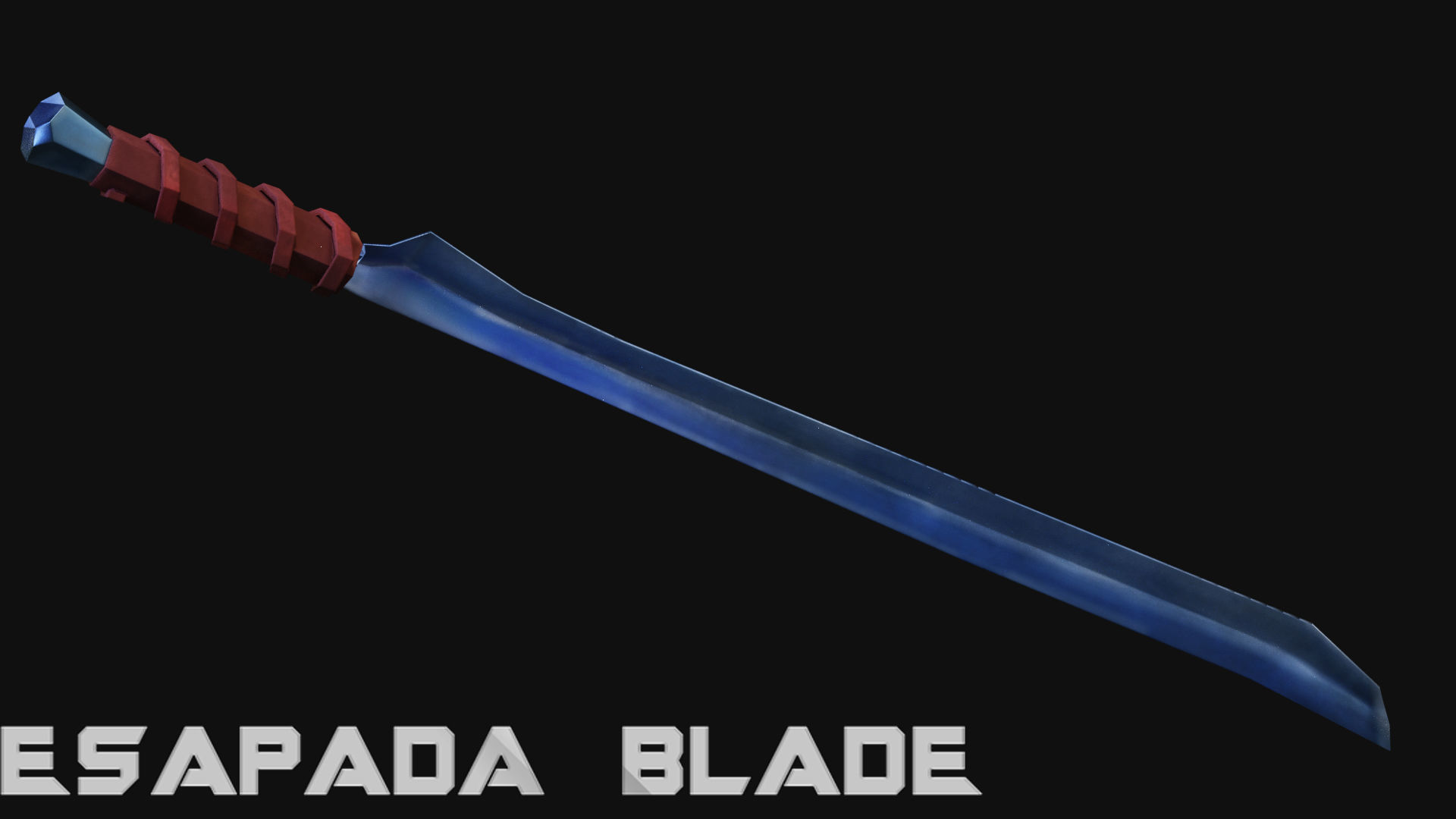 Espada Blade Low-poly 3D model_10
