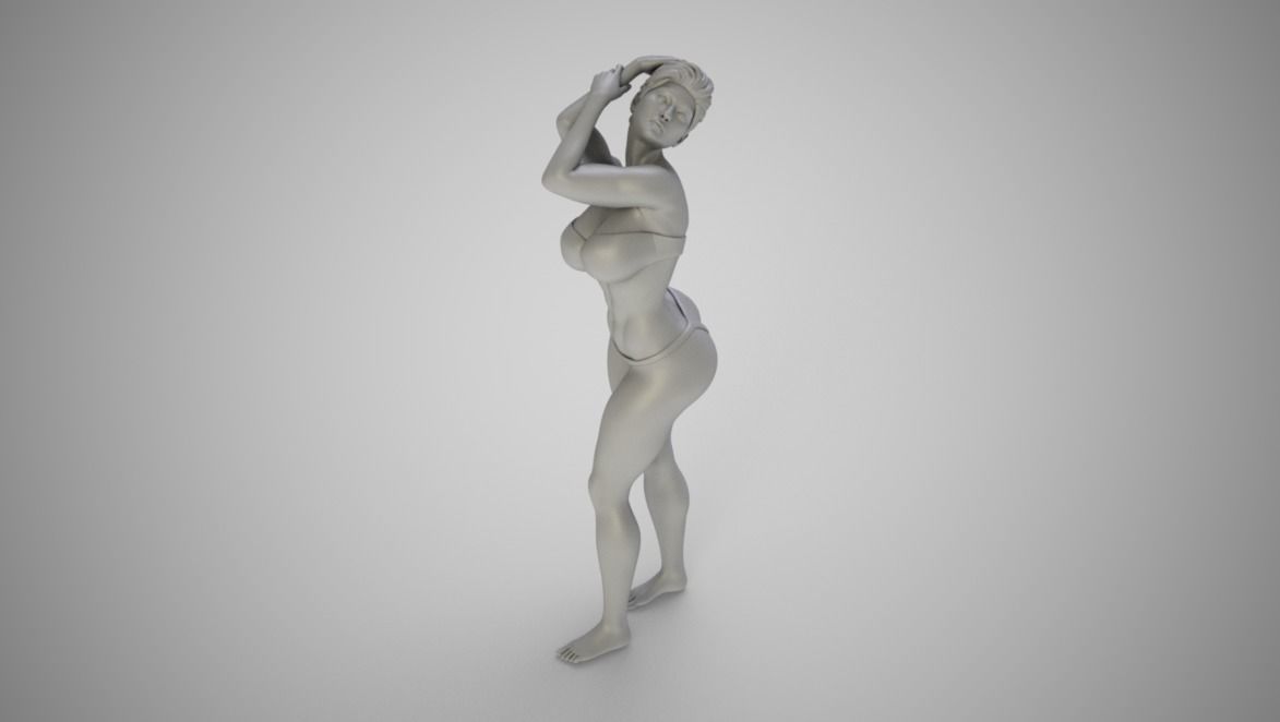Fashion Pose 3D print model_8