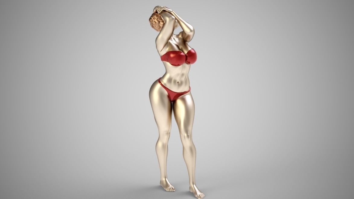 Fashion Pose 3D print model_3