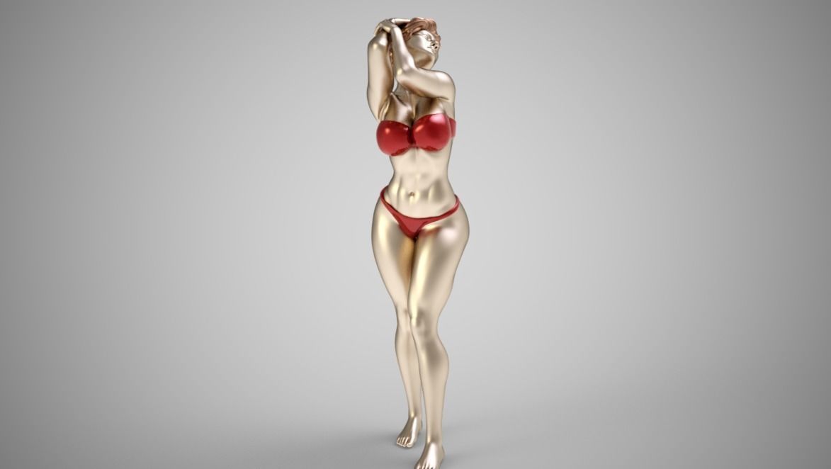 Fashion Pose 3D print model_2