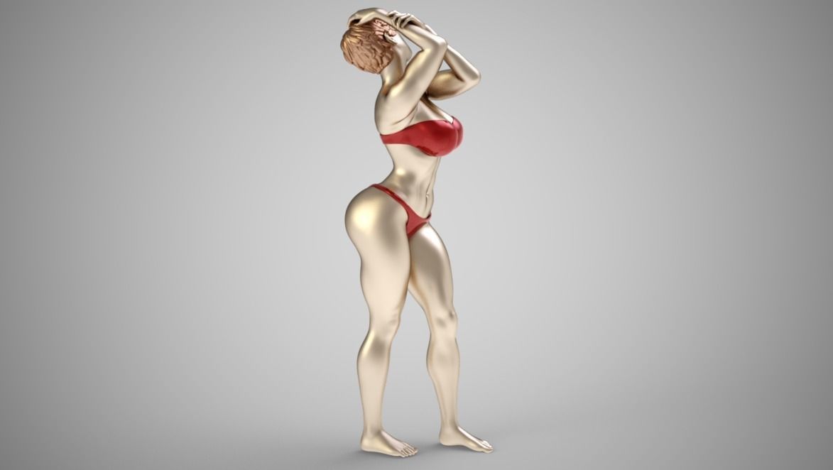Fashion Pose 3D print model_4
