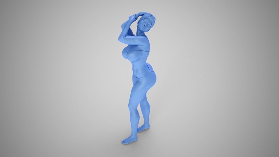 Fashion Pose 3D print model_11