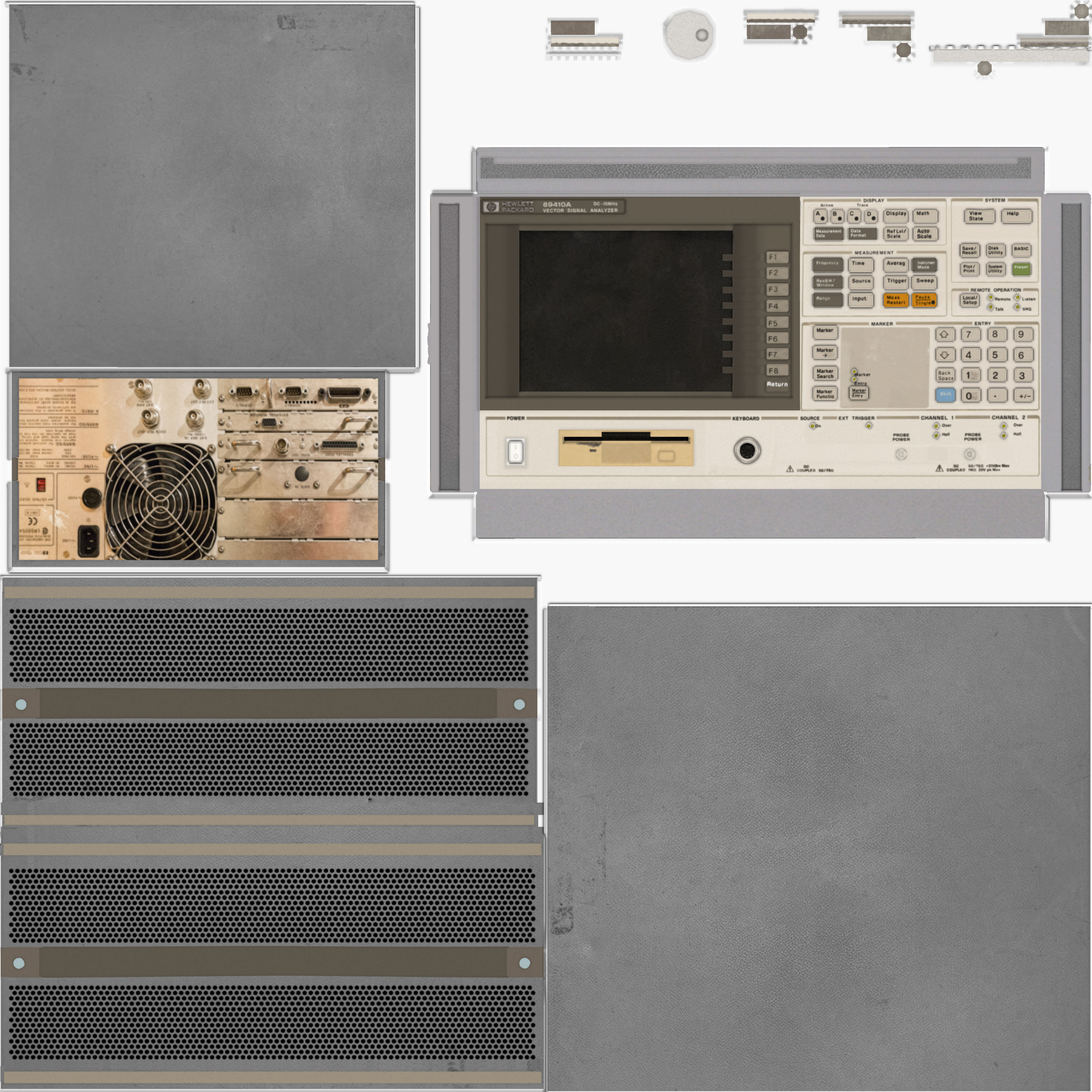 Hp vector signal analyser 89410Ar 3D model_3