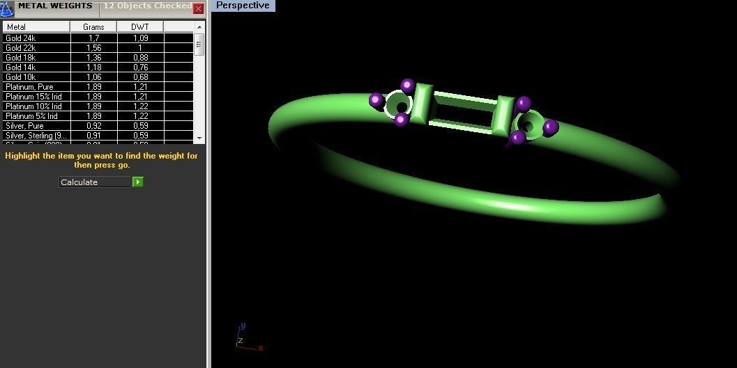 Baquette Diamond Ring 3D print model_3