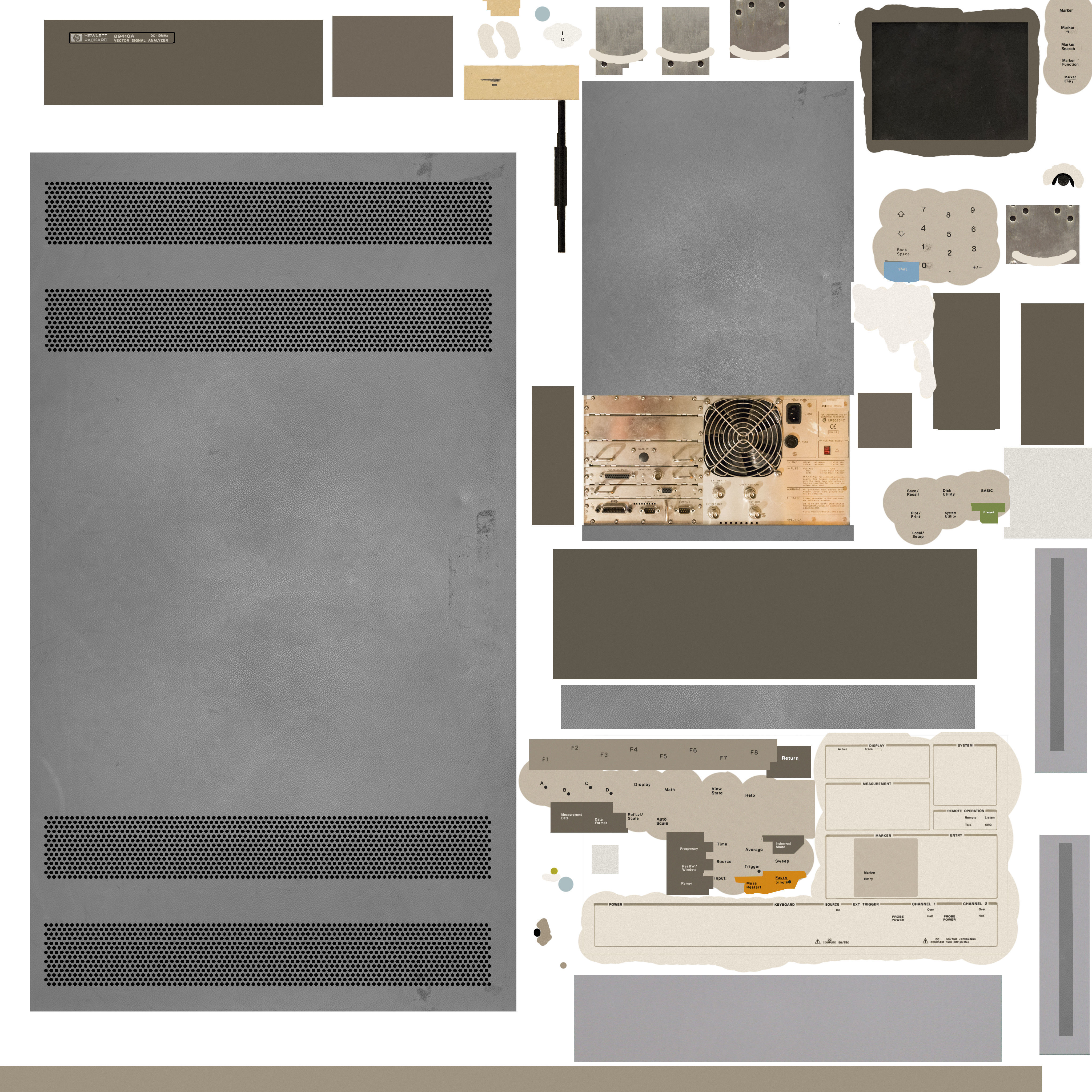 Hp vector signal analyser 89410Ar 3D model_4