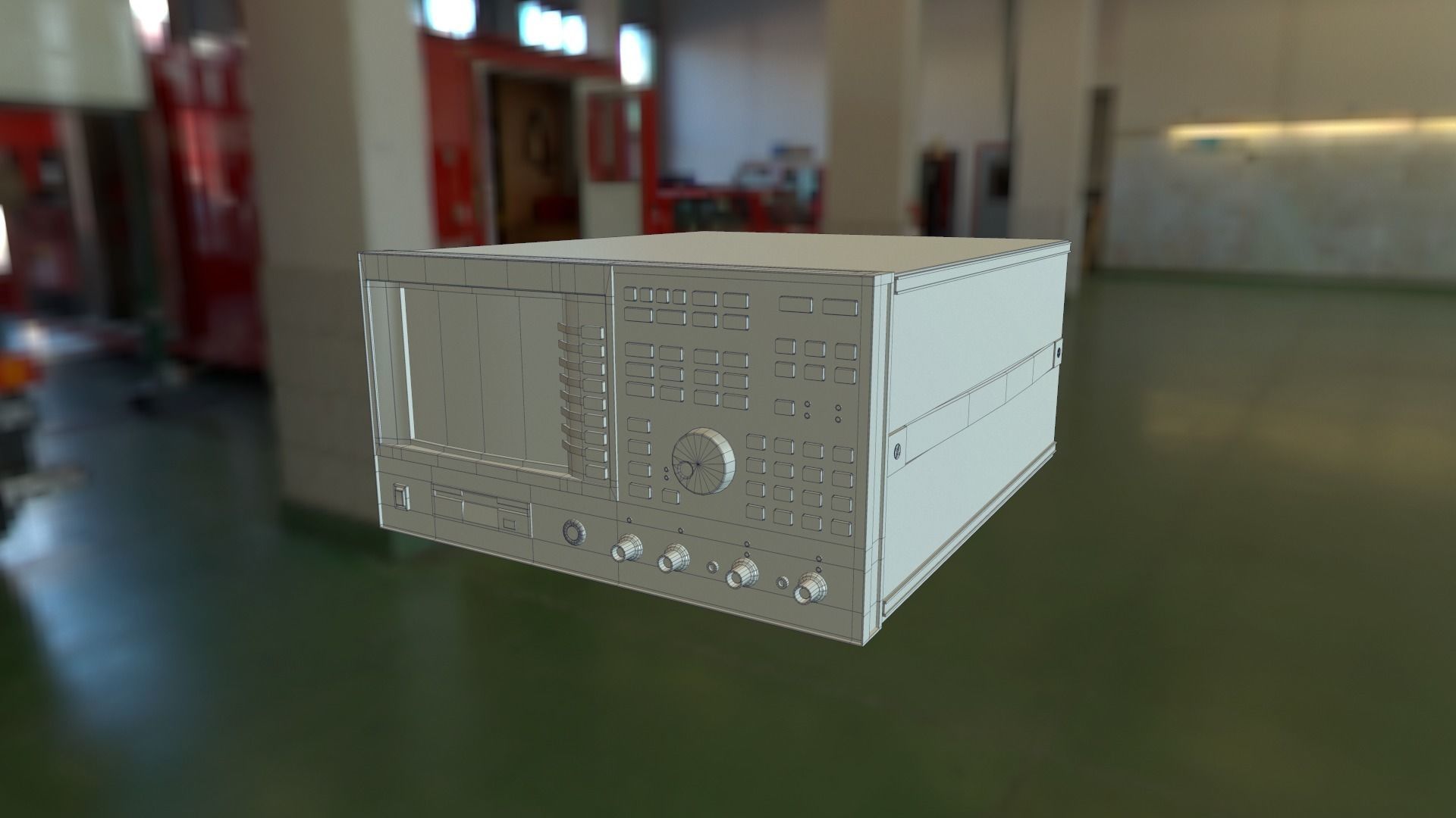 Hp vector signal analyser 89410Ar 3D model_2