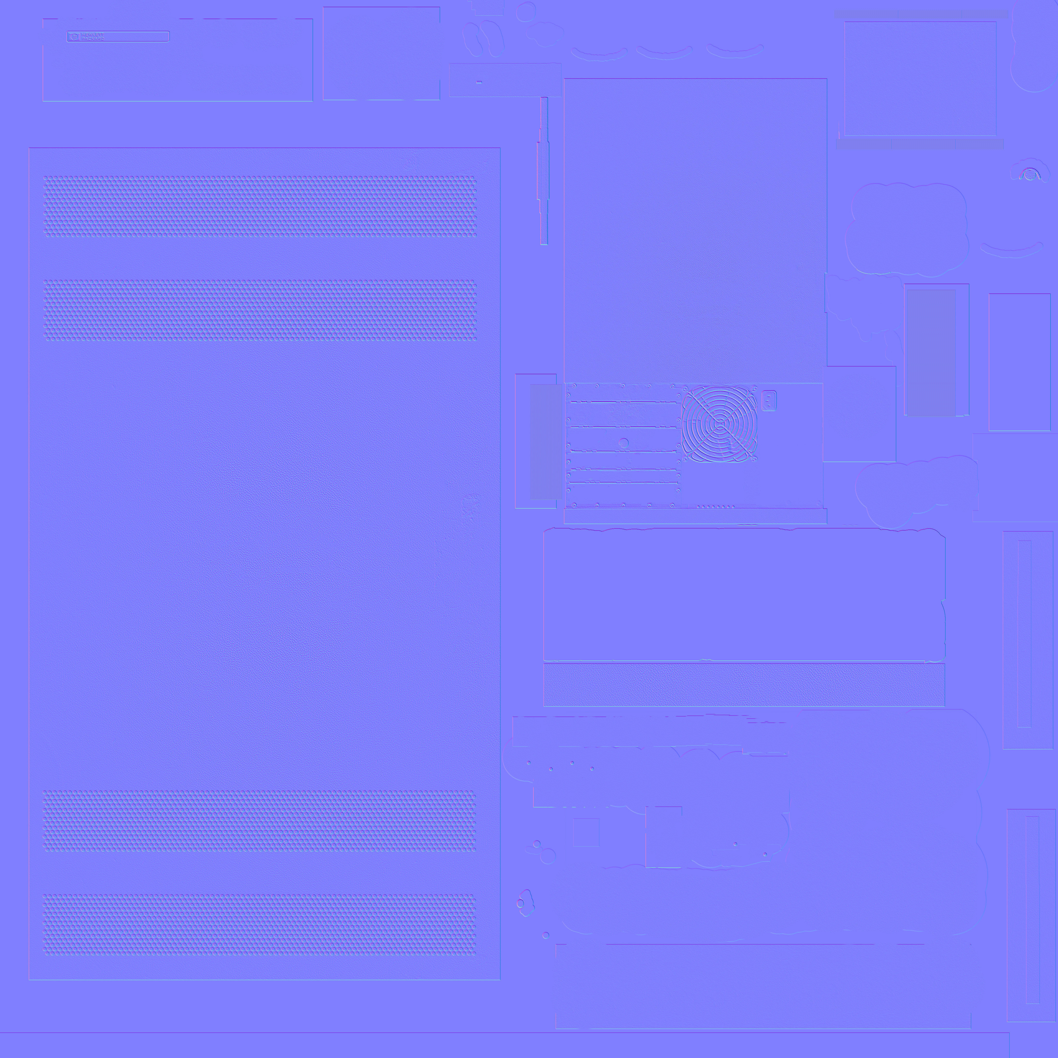 Hp vector signal analyser 89410Ar 3D model_3