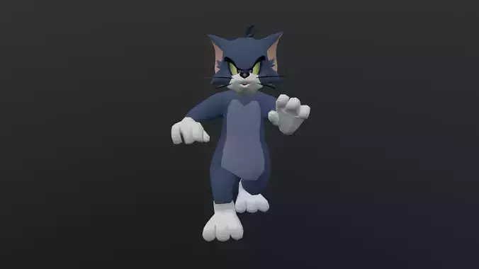 TOMC-013 Tom Running Panic Low-poly 3D model
