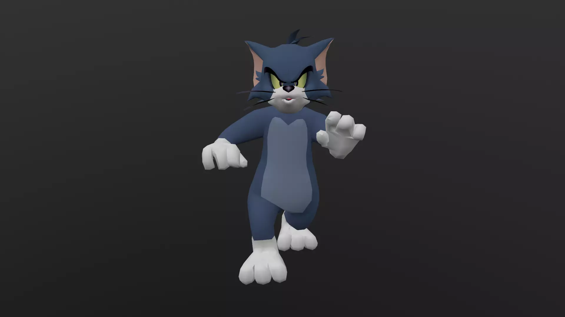 TOMC-013 Tom Running Panic Low-poly 3D model_0