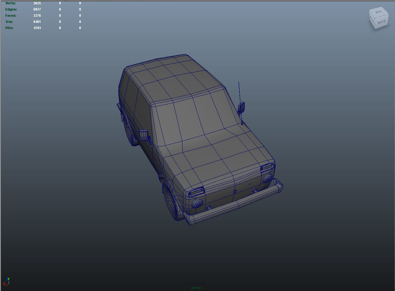 Lada Niva 4x4 Low-poly 3D model_1