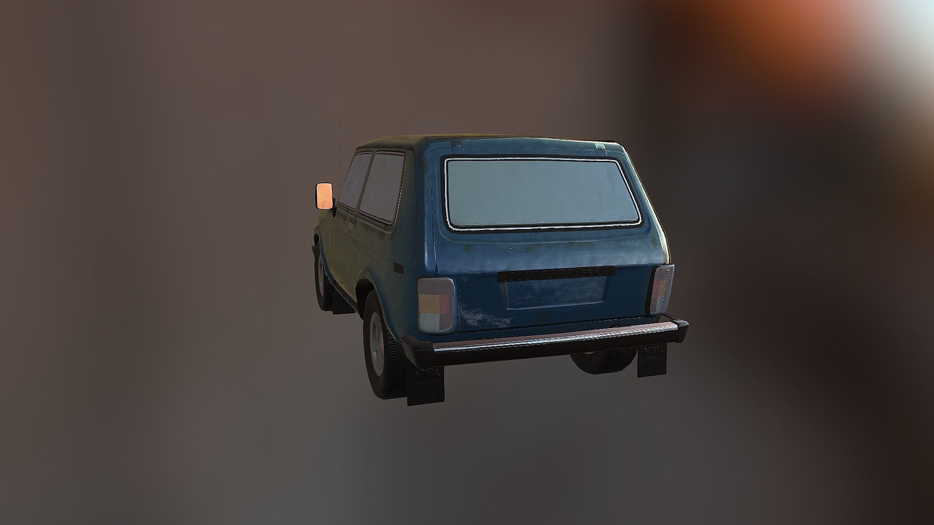 Lada Niva 4x4 Low-poly 3D model_4