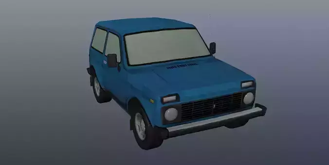 Lada Niva 4x4 Low-poly 3D model