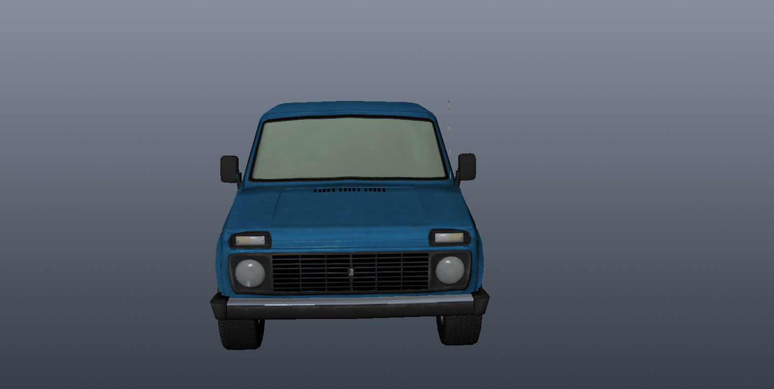 Lada Niva 4x4 Low-poly 3D model_6