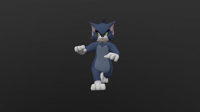 TOMC-014 Tom Running Panic In Place Low-poly 3D model