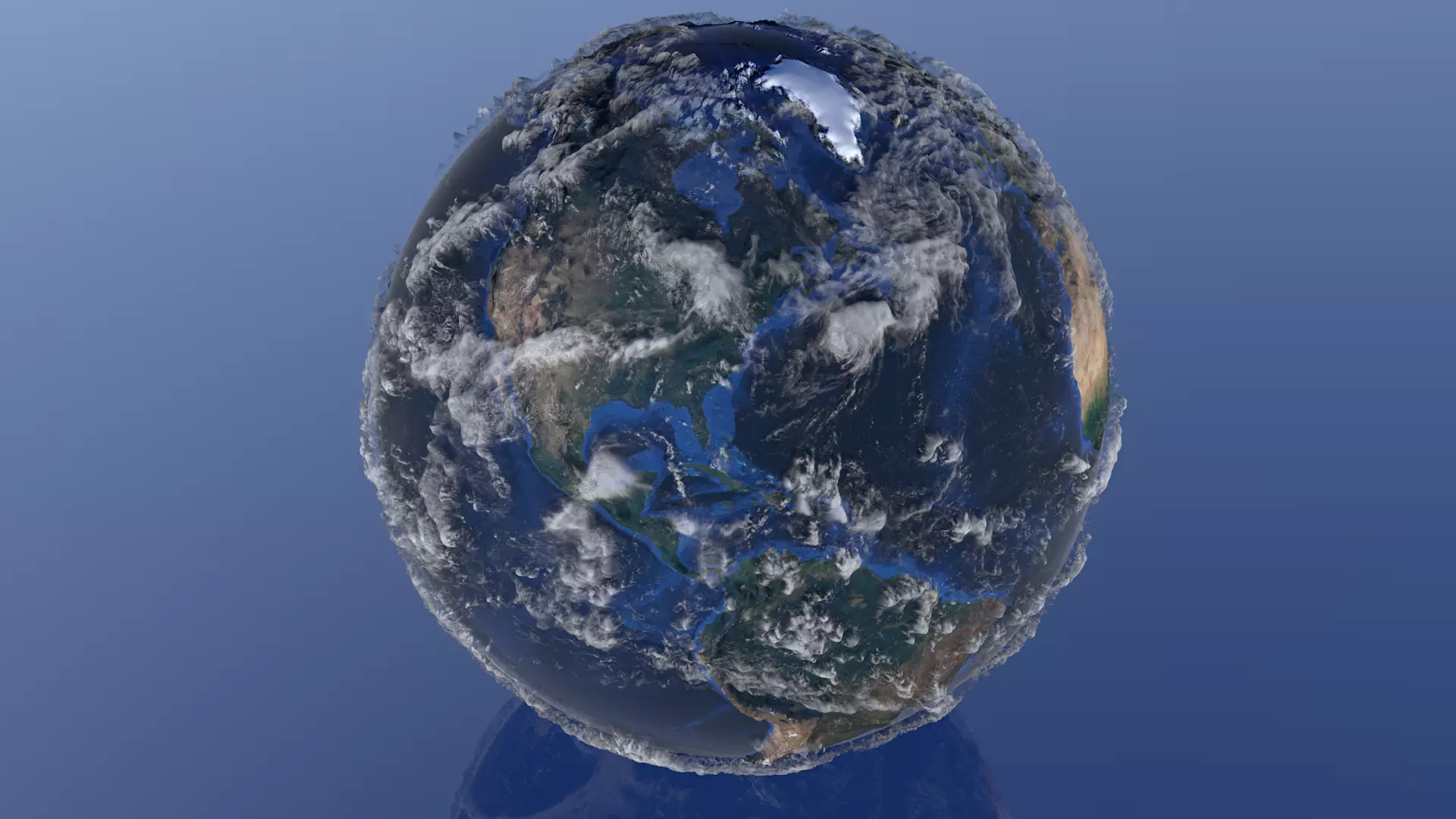 Ocean Floor Earth 21K Bathymetry Relief Globe Seabed 3D model