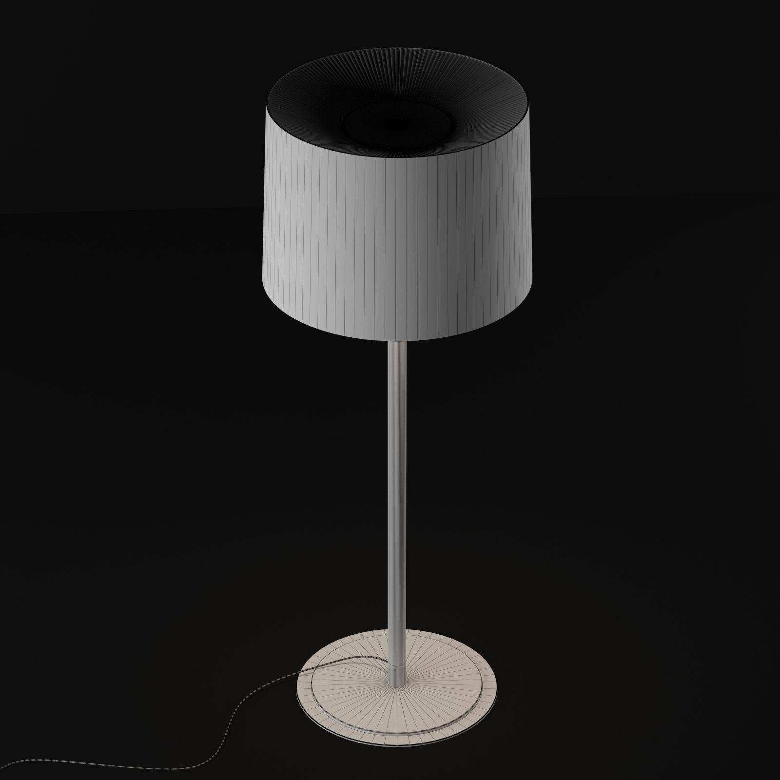 Axo velvet stand light 3D model_4