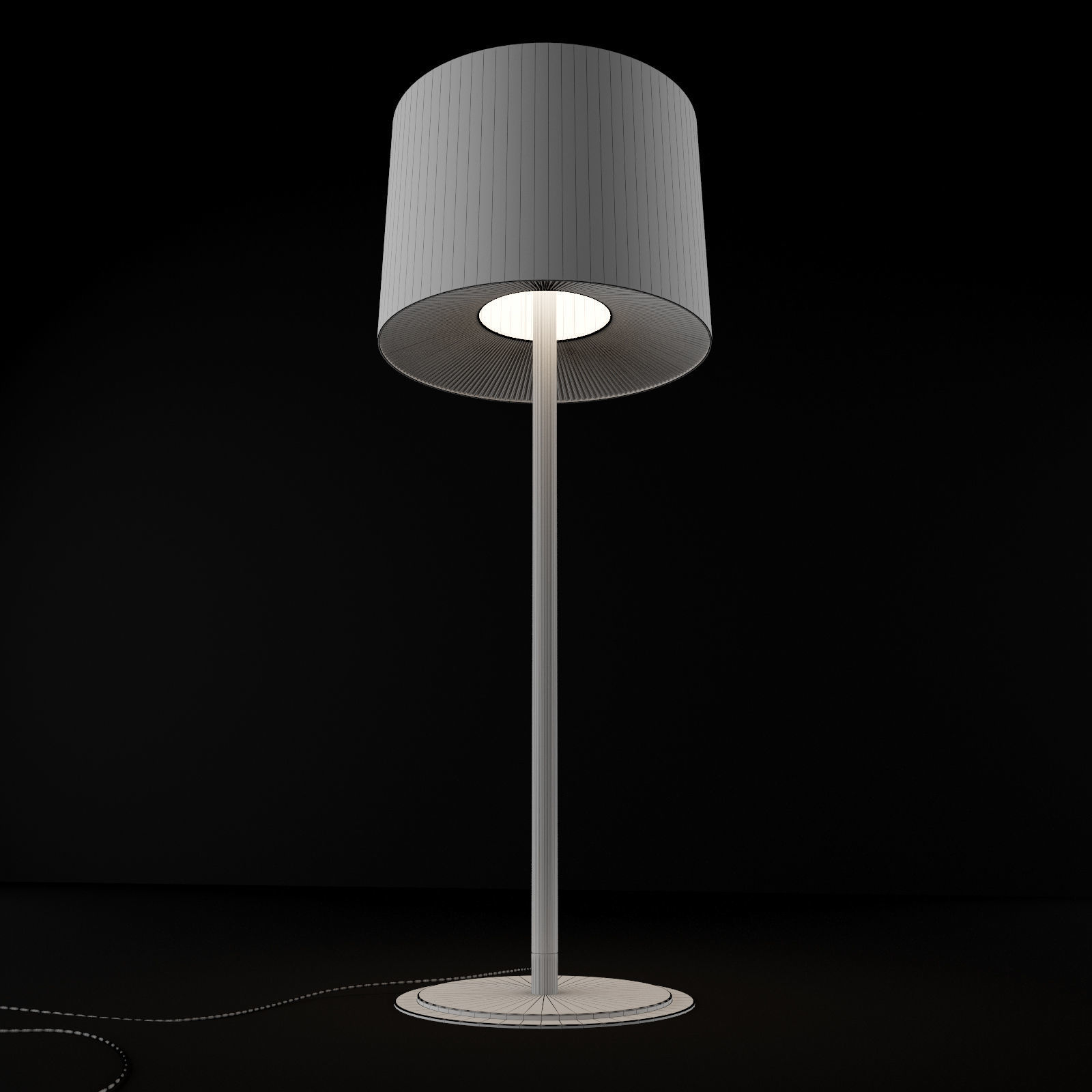 Axo velvet stand light 3D model_7