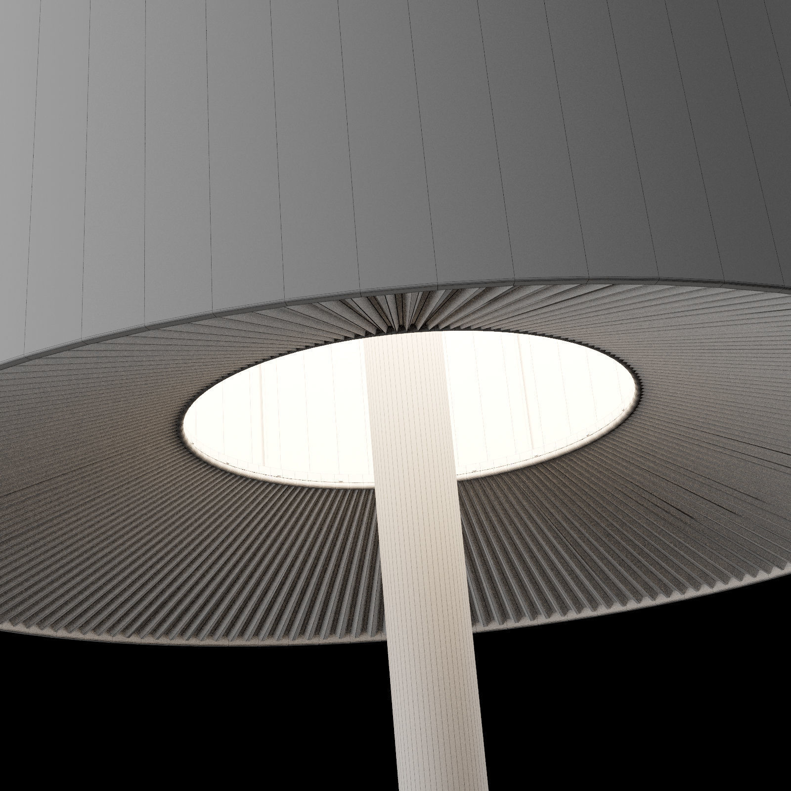 Axo velvet stand light 3D model_9