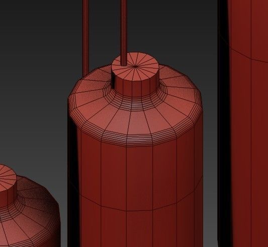 Poersi Long Chandelier 3D model_3