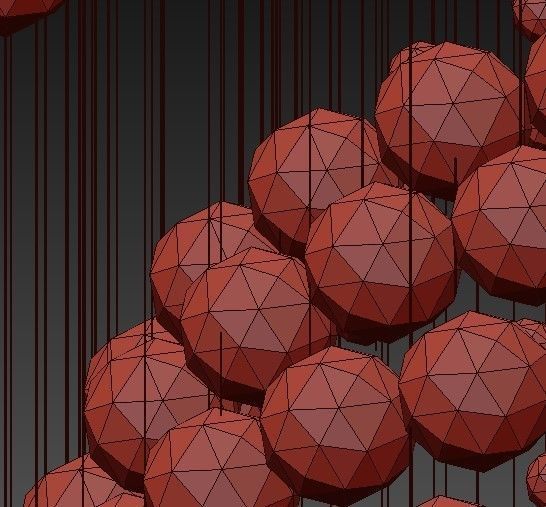 SS  Modern Crystal 5 Light Chandelier 3D model_2