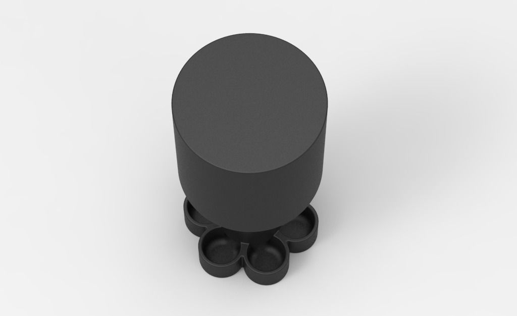 Water feeder for new born Quail birds babies  3D print model_4