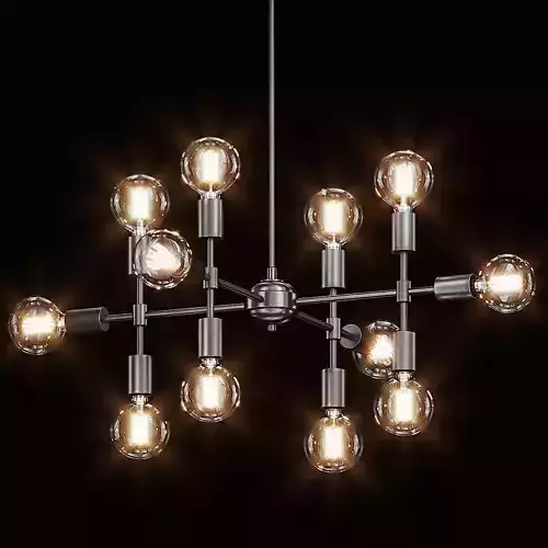 Enzo 12 Light Matte Gray Pendant