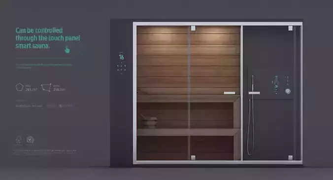 Smart Sauna 3D model