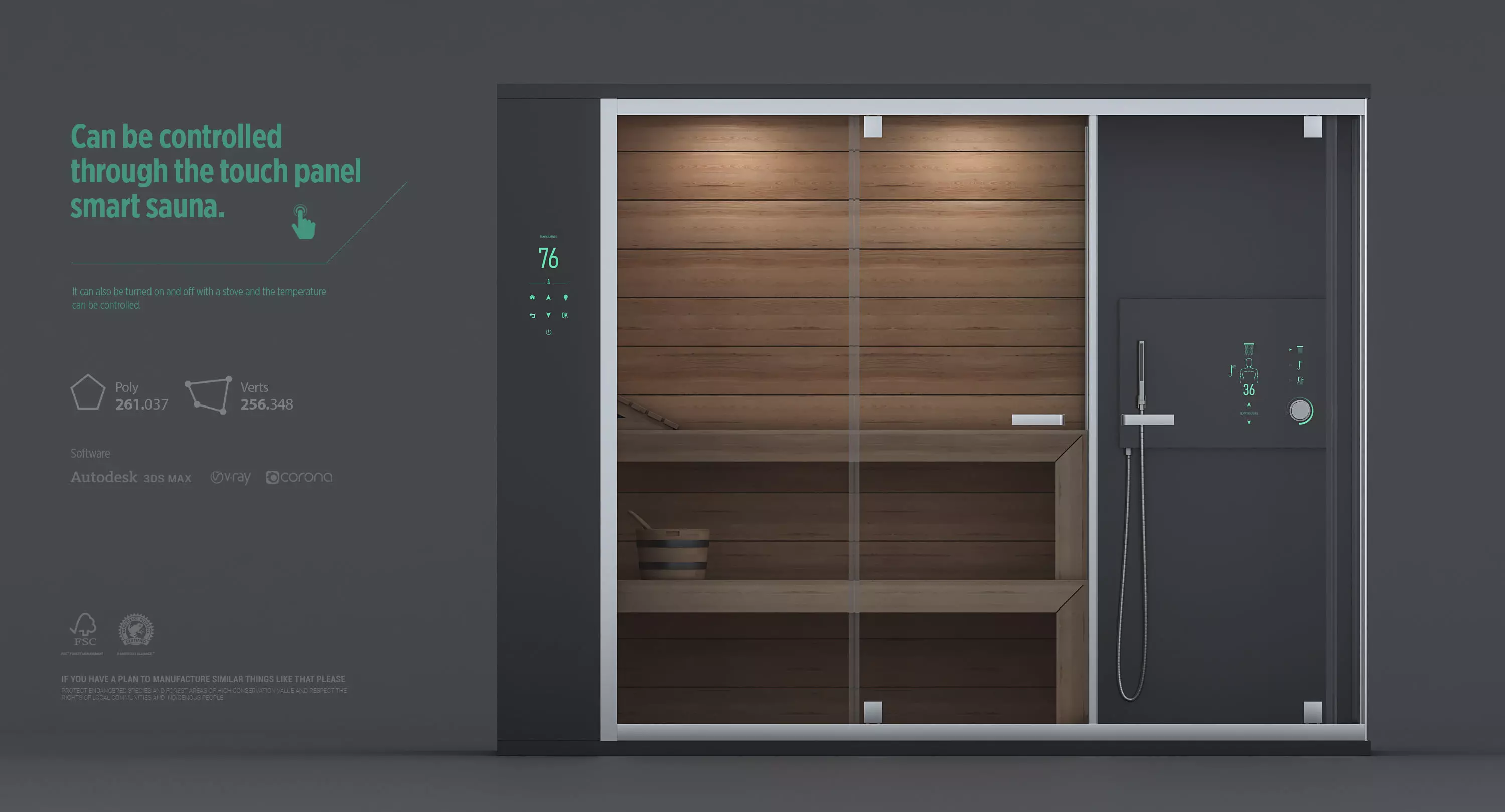 Smart Sauna 3D model_0
