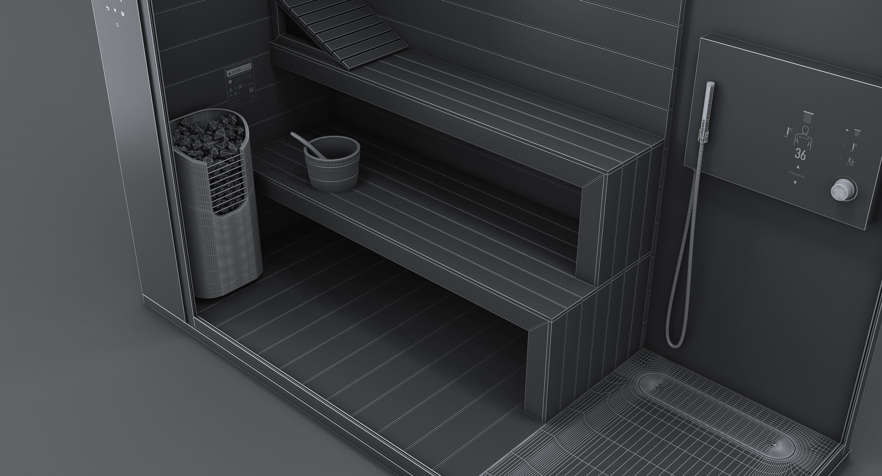 Smart Sauna 3D model_27