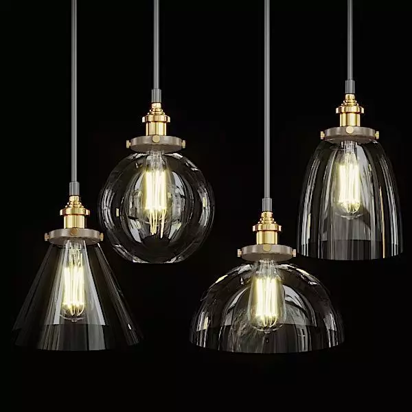 RH pendant lights loft 2 3D model_0