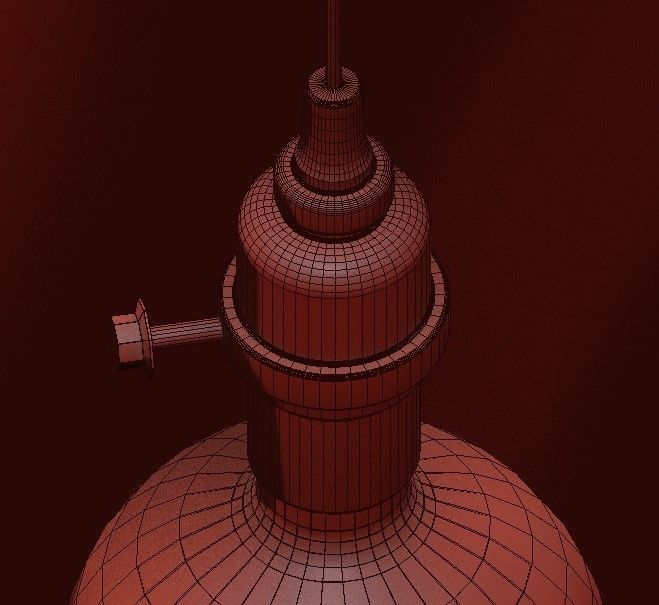 Vintage style pendant lights 3D model_5