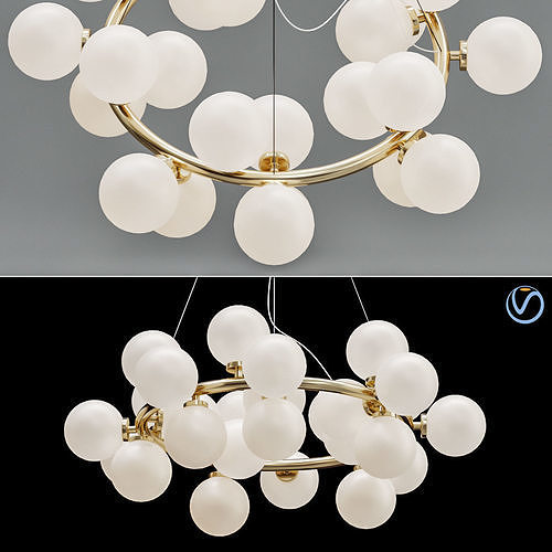 New Bubble Modern LED Pendant Lights Lamp 3D model
