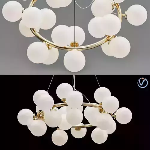 New Bubble Modern LED Pendant Lights Lamp 3D model