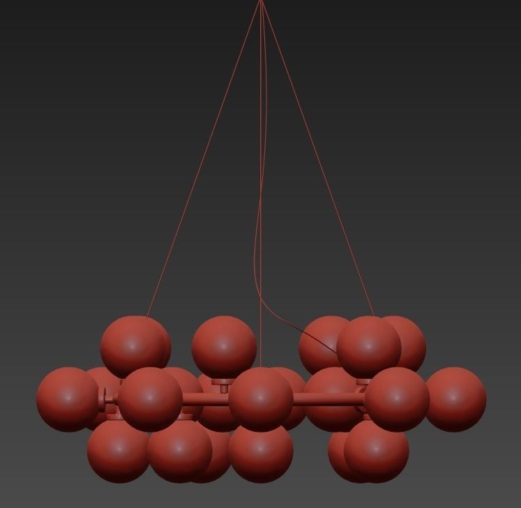 New Bubble Modern LED Pendant Lights Lamp 3D model_4