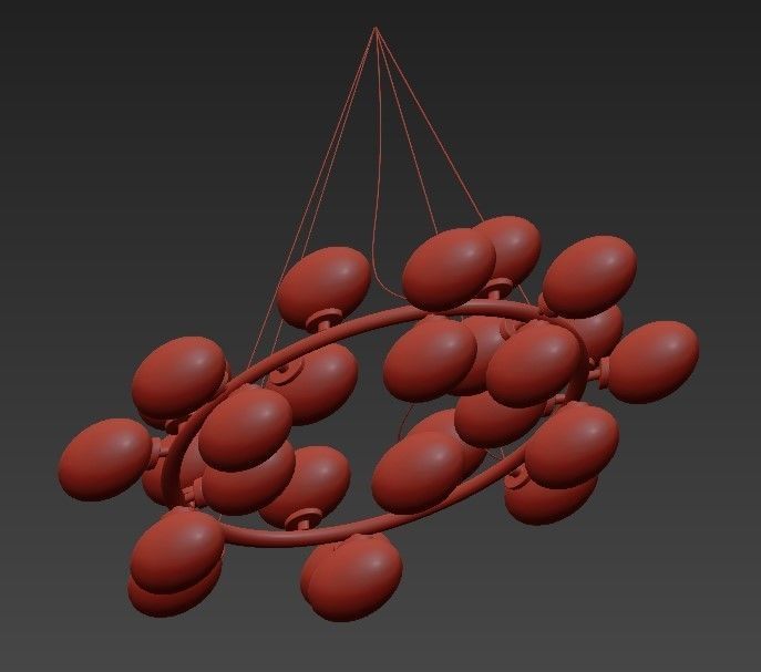 New Bubble Modern LED Pendant Lights Lamp 3D model_1