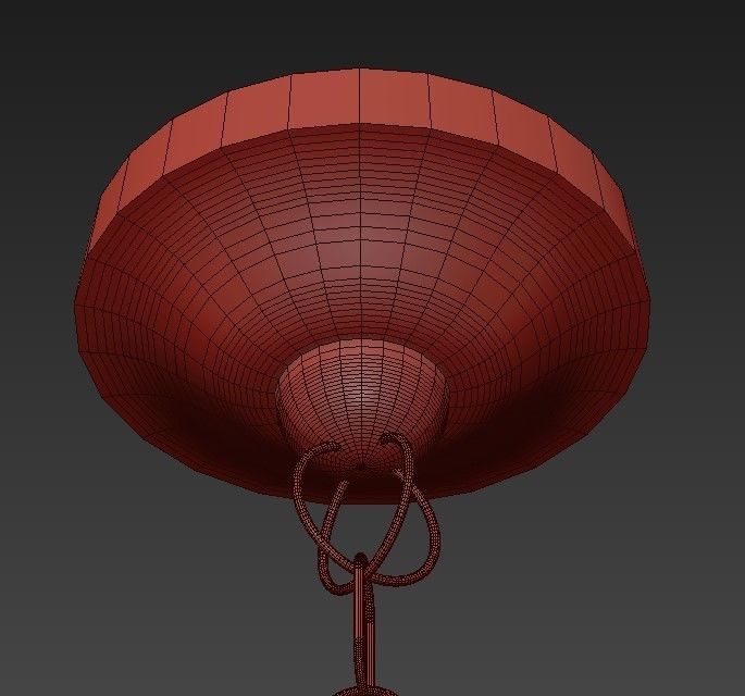 Beautiful Bird Cage Chandelier 3D model_5