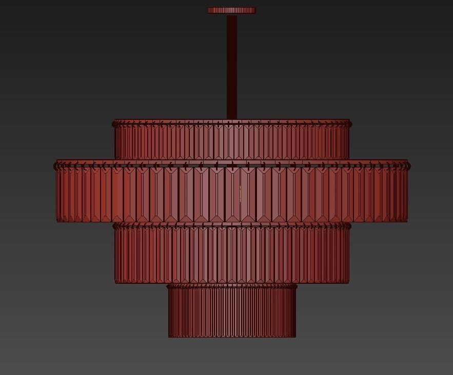 Emile chandelier collection RH 3D model_5