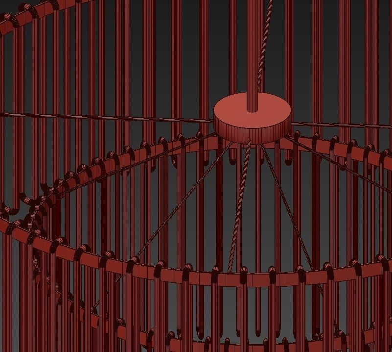 Emile chandelier collection RH 3D model_7