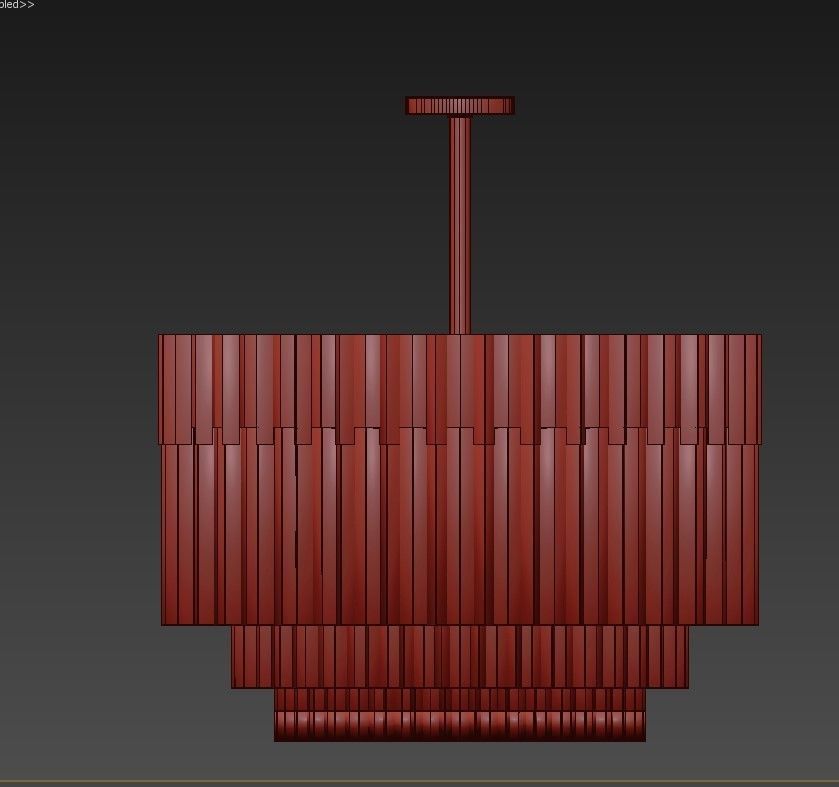 Emile chandelier collection RH 3D model_3