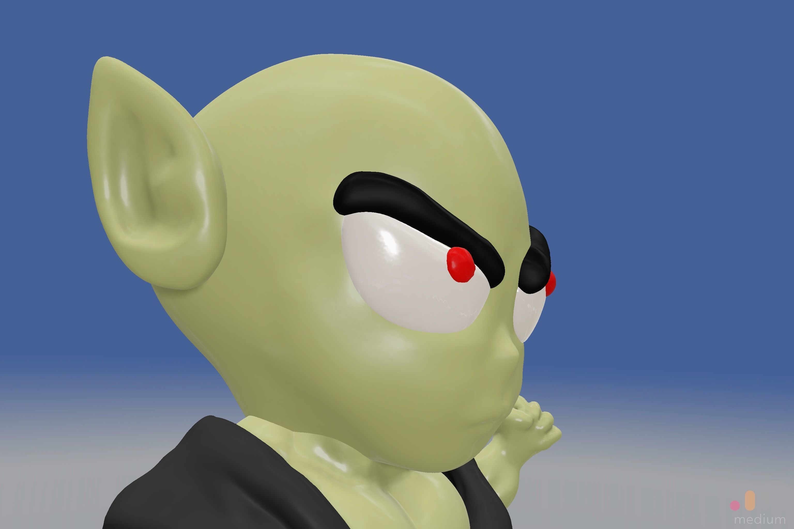 Cute Monster Ogre   Chibi SD edition creature 3D model_18